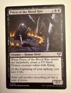 Priest of the Blood Rite [Commander Masters] Mtg Magic CMM - Image 1
