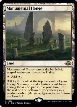 Monumental Henge Modern Horizons 3 222 NM Magic MTG Normal - Image 1