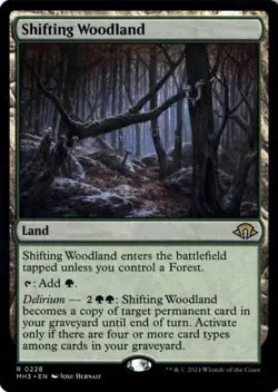 Shifting Woodland Modern Horizons 3 228 NM Magic MTG Normal - Image 1