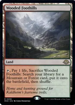 Wooded Foothills Modern Horizons 3 236 NM Magic MTG Normal - Image 1