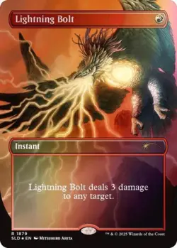 Lightning Bolt (1879) (Rainbow Foil) -Foil Near Mint MTG Secret Lair - Image 1