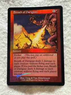 MTG - Breath of Darigaaz - Invasion - Foil - NM - Free Shipping! - Image 1