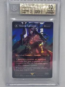 MTG / Final Fantasy - Vincent Valentine Borderless Surge Foil BGS 10 - Image 1
