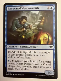 Renowned Weaponsmith [Commander Masters] Magic MTG CMM - Image 1