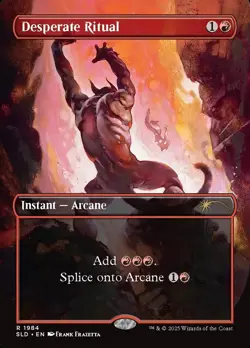 1x - Desperate Ritual - Borderless #1984 - Secret Lair - Frank Frazetta - NM MTG - Image 1