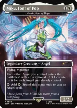 Miku, Font of Pop - Giada, Font of Hope - Near Mint MTG Secret Lair - Image 1