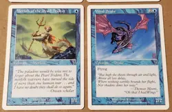 Magic The Gathering Lot 4 Coral Merfolk Pear Trident Octopus Wind Drake MTG - Image 3