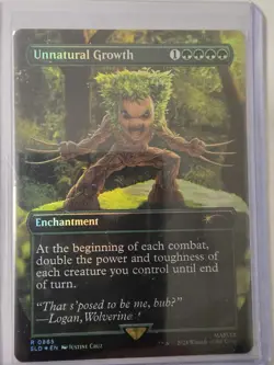 Unnatural Growth (Rainbow Foil) Secret Lair Drop Foil, MTG, NM+ - Image 1