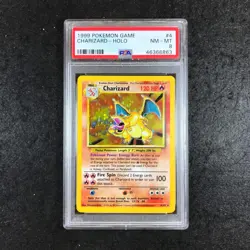 PSA 8 Charizard - 4/102 - Holo Rare 1999 Pokemon Base Set Unlimited 863 - Image 1