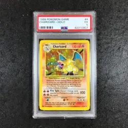 PSA 5 Charizard - 4/102 - Holo Rare 1999 Pokemon Base Set Unlimited 907 - Image 1