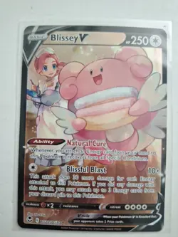 Blissey V TG22/TG30 Silver Tempest Trainer Gallery Full Art Holo Pokemon TCG NM - Image 1