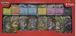 2 Pokemon TCG Prismatic Evolutions 8-Pack Mini Tins Promo Costco Bundle EEVEE - Image 1