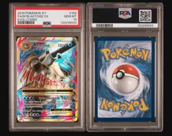 Pokemon M Blastoise EX XY Evolutions Full Art #102 PSA 10 - Image 1