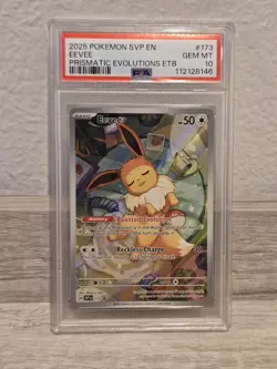Pokemon Eevee SVP 173 Prismatic Evolutions Promo PSA GEM MINT 10 - Image 1