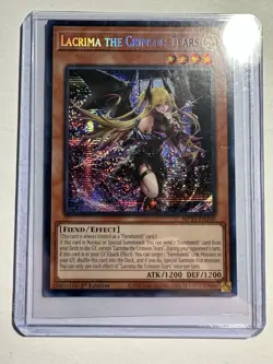 Yugioh 1x Lacrima the Crimson Tears Secret MP25-EN100 2025 Mega-Pack 1st Ed NM - Image 1