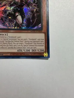 Yugioh 1x Lacrima the Crimson Tears Secret MP25-EN100 2025 Mega-Pack 1st Ed NM - Image 4