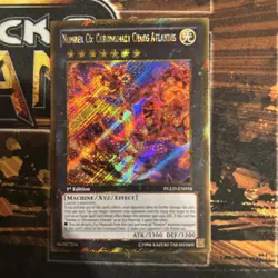 Yugioh Number C6: Chronomaly Chaos Atlandis 1st Edition NM Gold Secret Rare - Image 1