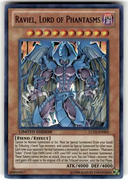 Yugioh Raviel, Lord of Phantasms LC02-EN003 Ultra Rare Limited Edition NM - Image 1