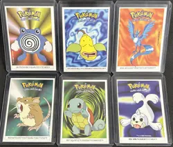 2000 Pokemon Dunkin Boomer Stickers Lot Of 6 Sticker Cards - Image 1