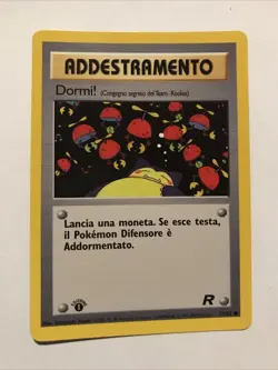2000 Pokemon Team Rocket Sleep! Italian 79/82 1st Edition Vintage Card - Image 1