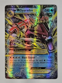 Pokemon Mega M Gyarados EX Full Art Ultra Holo Rare Card 27/122 XY BREAKpoint - Image 1