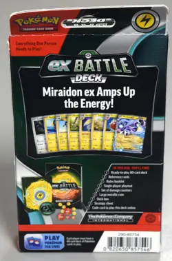 Pokemon TCG EX Battle Deck Miraidon EX 60 Card Deck Factory Sealed Brand New - Image 2