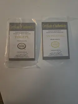 Pokemon 23K Gold Plated Trading Cards 1999 Burger King Promotion - w/ Certs - Image 2
