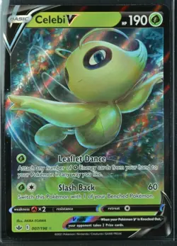 Celebi V 007/198 Chilling Reign 2021 Ultra Rare Holo Foil Pokemon TCG Card - NM - Image 1