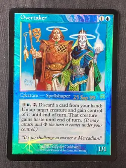 MTG Prerelease Cards #89 Overtaker FOIL MP - Image 1