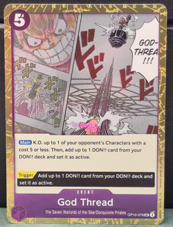 God Thread OP10-079 Pirate Foil PRB-02 The Best Vol 2 One Piece Near Mint Card - Image 1
