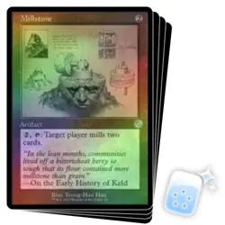 FOIL MILLSTONE (SCHEMATIC) X4 The Brothers' War Retro Artifacts Magic MTG CARD - Image 1