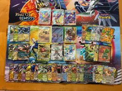 Pokemon Card Full Art Alt Art Fire Cleffa Eevee Greninja Arcanine 47 Cards - Image 1