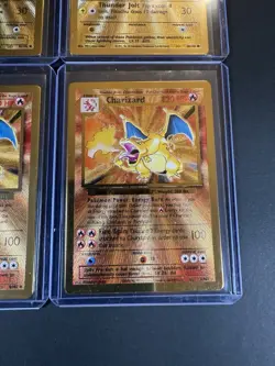 charizard & pikachu gold metal card celebrations Set Of 2 Mint - Image 3
