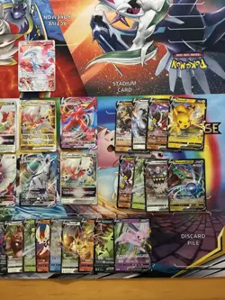 Pokemon Card Full Art Alt Art Fire Rayquaza Reshiram Deoxys Pikachu 32 Cards - Image 2