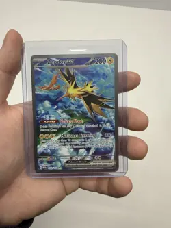Pokemon TCG Zapdos EX Holo Card 202/165 Scarlet & Violet 151 Sir NM Condition - Image 1