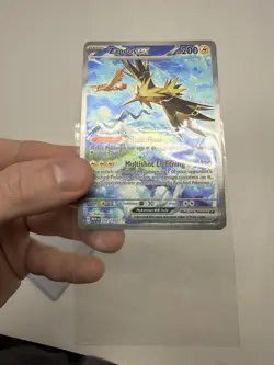 Pokemon TCG Zapdos EX Holo Card 202/165 Scarlet & Violet 151 Sir NM Condition - Image 3