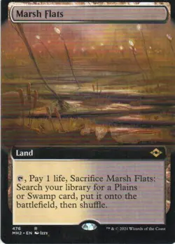 MTG: Modern Horizons 2: Extended Art Marsh Flats: Lightly Played Condition - Image 1