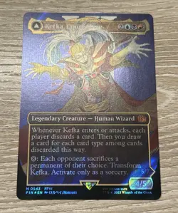Magic the Gathering Kefka, Court Mage Borderless Surge Foil 0543 Final Fantasy - Image 1