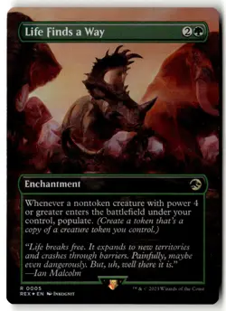 MTG - Life Finds a Way (Borderless) 5 foil Near Mint Universes Beyond: Jurassic - Image 1