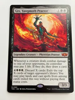 MTG Gix, Yawgmoth Praetor Commander: Tarkir: Dragonstorm Regular NM - Image 1