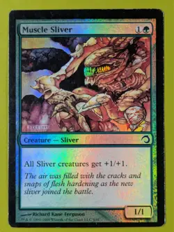 FOIL Muscle Sliver x1 Premium Deck Series: Slivers 1x MTG - Image 1