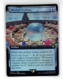 mtg FIC Blitzball Stadium #111 Extended Art FOIL - Image 1