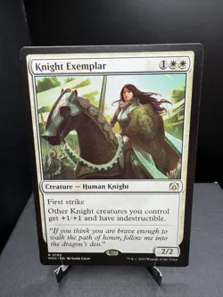 MTG March of the Machine Commander Knight Exemplar Regular Rare NM! - Image 1