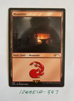 MTG Land - Mountain #487 NON-FOIL - Secret Lair x Arcane SLD Promo NM/M Unplayed - Image 1