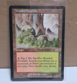 Wooded Foothills Onslaught Regular Rare- MP- Iconic VTG Magic The Gathering Rare - Image 1