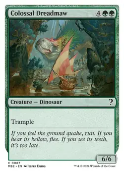 Colossal Dreadmaw (White Border) Mystery Booster 2 NM Normal - Image 1