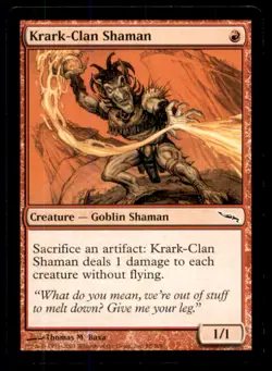 MTG Krark-Clan Shaman LP Light Play Mirrodin [3142] - Image 1