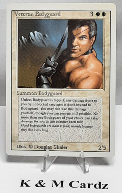 MTG - 3rd Edition - Revised - Veteran Bodyguard - Rare - LP+ NM - Image 1