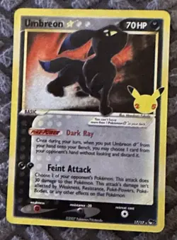 Pokemon Umbreon Star 17/17 Celebrations: Classic Collection English NM/M - Image 1