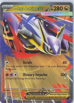 Mega Latias ex 100/132 Double Rare Pokemon Mega Evolution NM - Image 1
